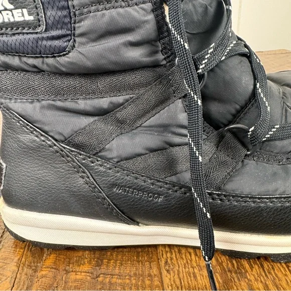 Sorel Whitney Women’s Waterproof Black Winter Boots Faux Fur Lined Size 8 - Picture 6 of 12